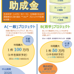 2026年度「研究助成」･「ﾈｯﾄﾜｰｸ形成事業助成」の受付について
